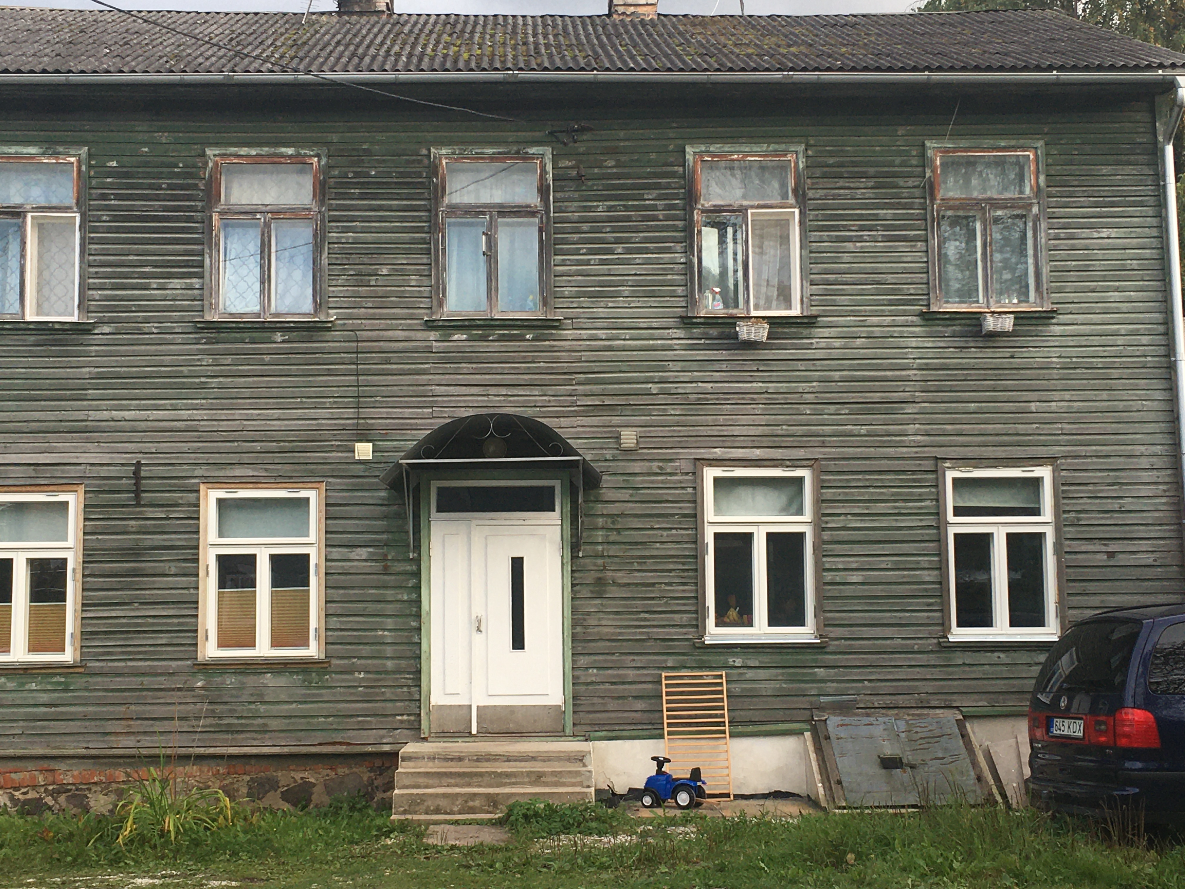 Photo of wooden house in Tartu (mid-18th century)